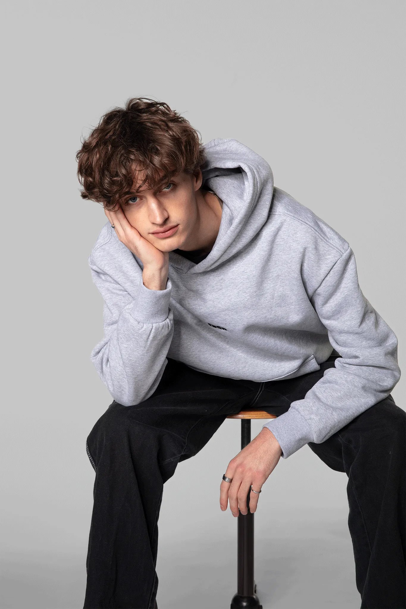 patched hoodie